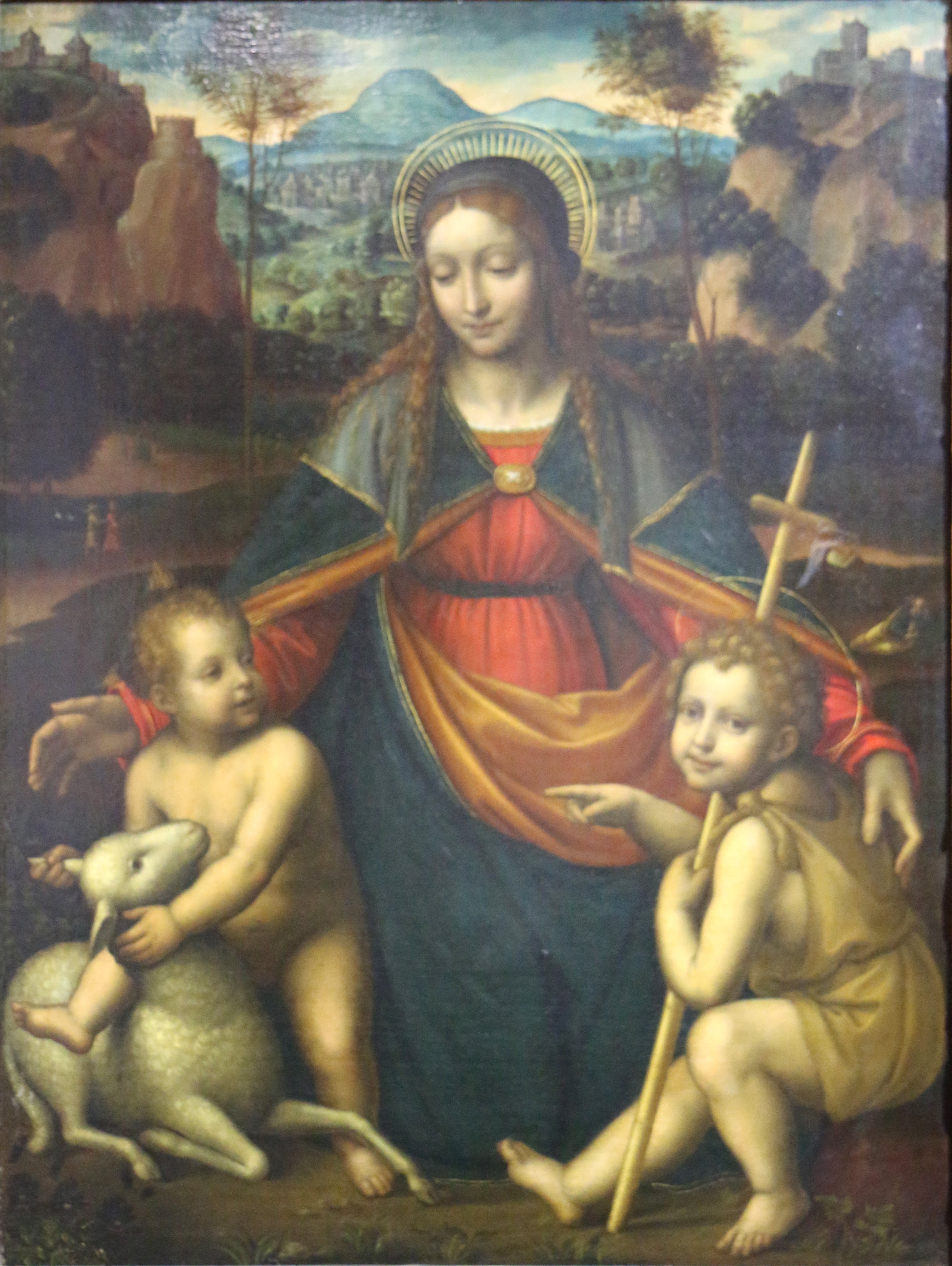 La Vierge à l’Enfant avec saint Jean-Baptiste enfant - Bernardino Luini - Alpha Reproduction