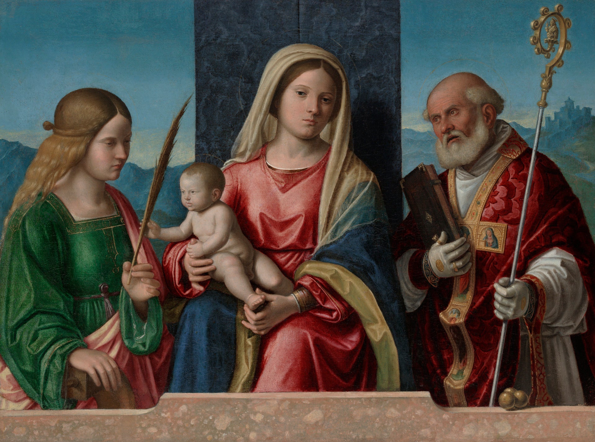 La Vierge à l’Enfant avec sainte Catherine et saint Nicolas - Cima da Conegliano - Alpha Reproduction