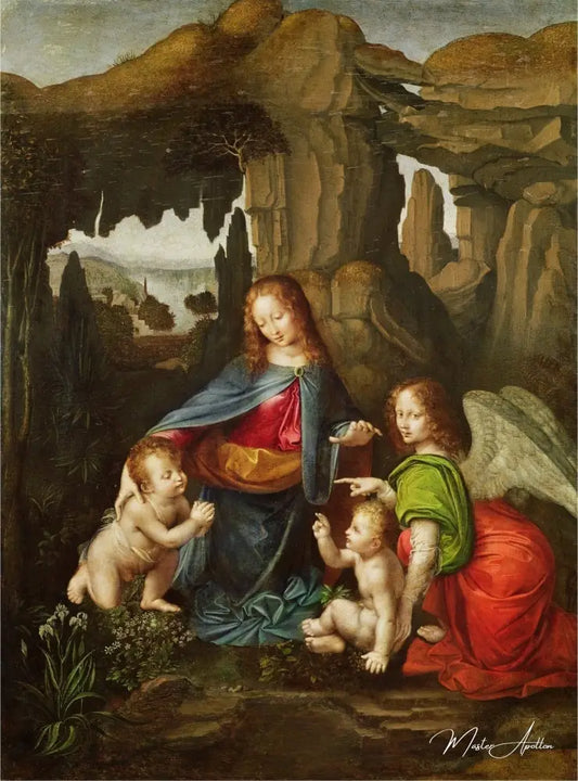 La Vierge aux rochers - Léonard de Vinci - Reproductions de tableaux et peintures haut de gamme