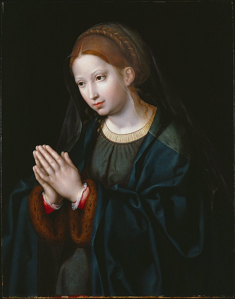 Дева в молитве - Joos van Cleve