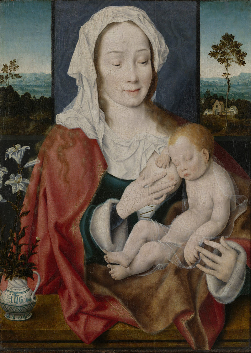 Дева Мария и Младенец - Joos van Cleve