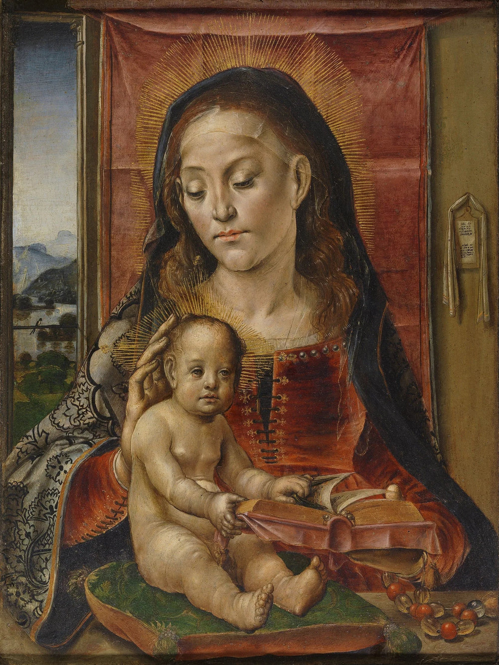La Vierge et l'Enfant - Pedro Berruguete image 1 copie de tableau peinte à la main