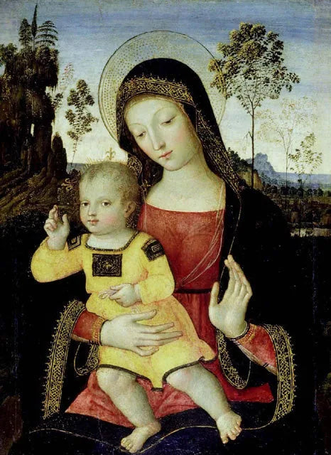 Дева и Младенец - Pinturicchio