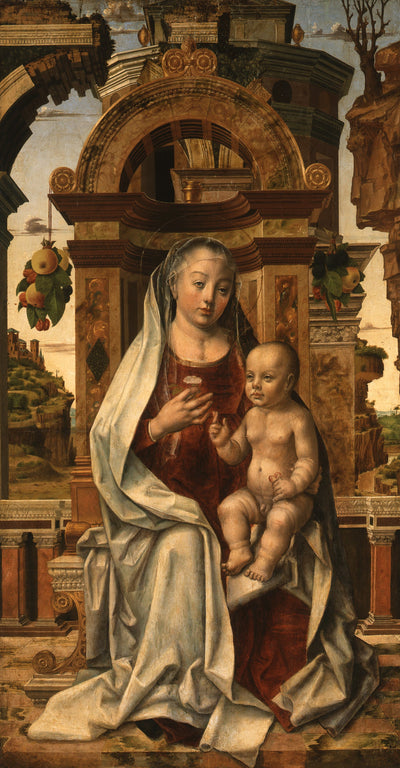 La Vierge et l’Enfant en majesté - Pedro Berruguete - Alpha Reproduction
