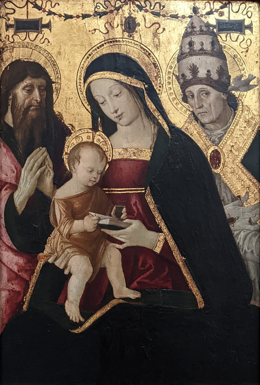 La Vierge et l’Enfant entre saint Jérôme et saint Grégoire le grand - Pinturicchio - Alpha Reproduction
