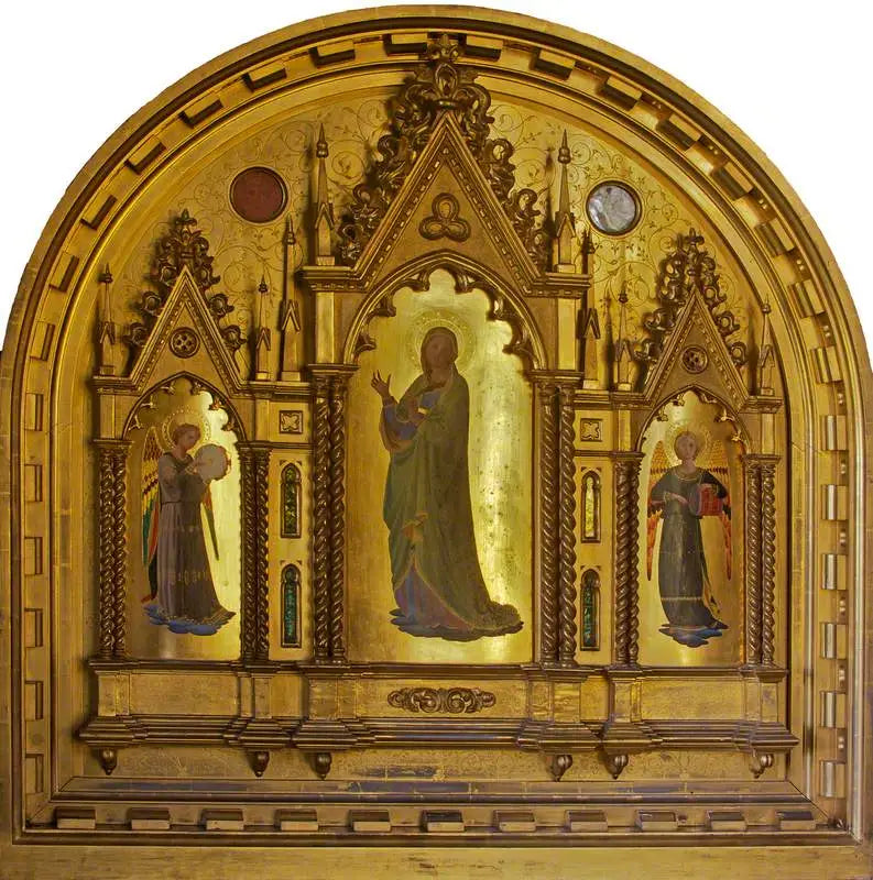 Дева Мария, окруженная музыкантами-ангелами - Фра Анджелико