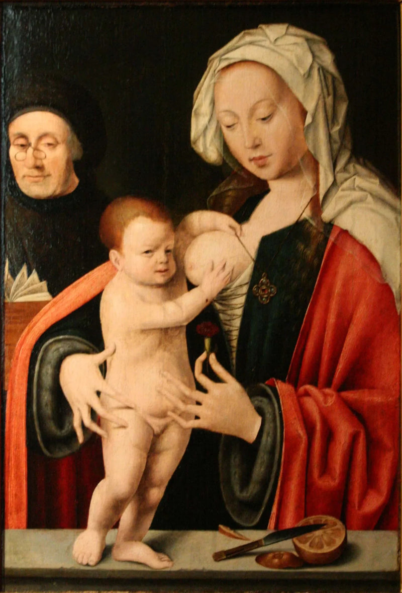 Дева Мария, Младенец и донатор - Joos van Cleve