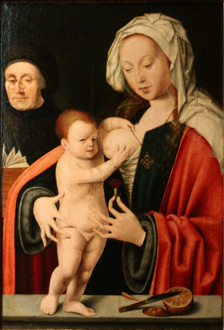 Дева Мария, Младенец и донатор - Joos van Cleve