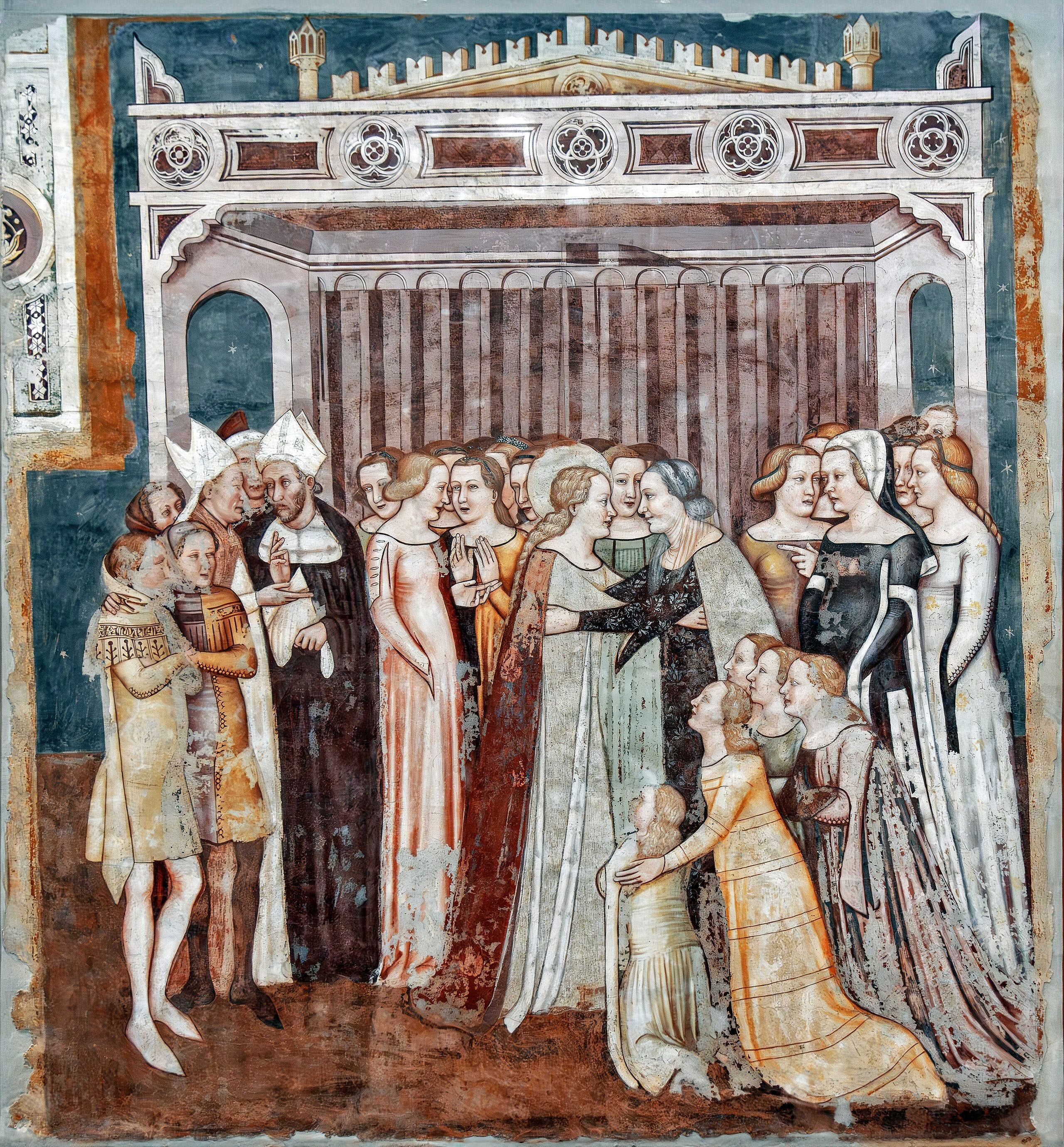 L’adieu d’Ursule à sa mère (Histoires de Sainte Ursule) - Tomaso da Modena - Alpha Reproduction