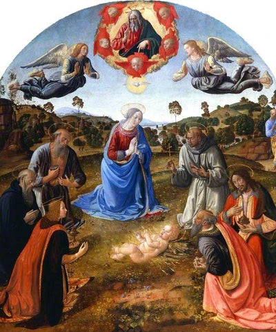 L’Adoration de l’Enfant Jésus - Cosimo Rosselli - Alpha Reproduction