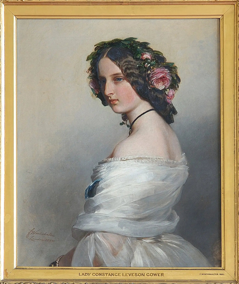 Леди Констанс Левесон-Говер (1834-1880), будущая герцогиня Вестминстер - Франц Ксавер Винтерхальтер