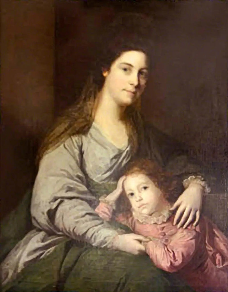 Леди Лепелл Фиппс (1723–1780) и её сын, Чарльз (?) (1753–1786) - Джошуа Рейнольдс
