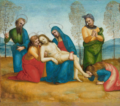 Reproduction du tableau « Lamentation sur le Christ mort - Raphaël Sanzio » par Alpha Reproduction en peinture à l’huile