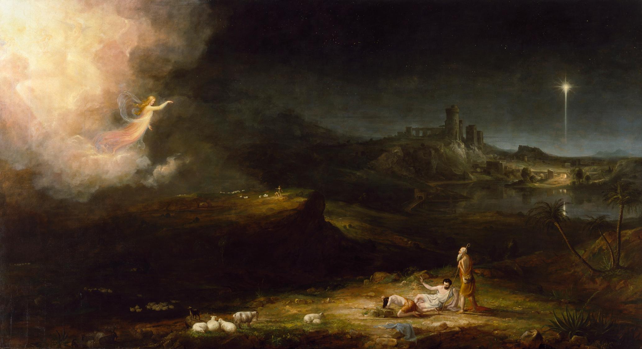 L’ange apparaissant aux bergers - Thomas Cole - Alpha Reproduction