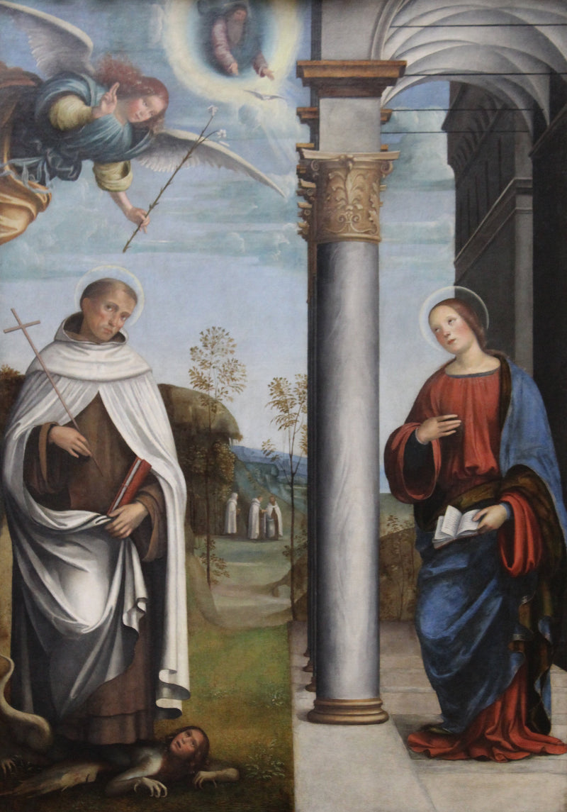 Благовещение с святым Альбертом кармелитом - Франческо Франча