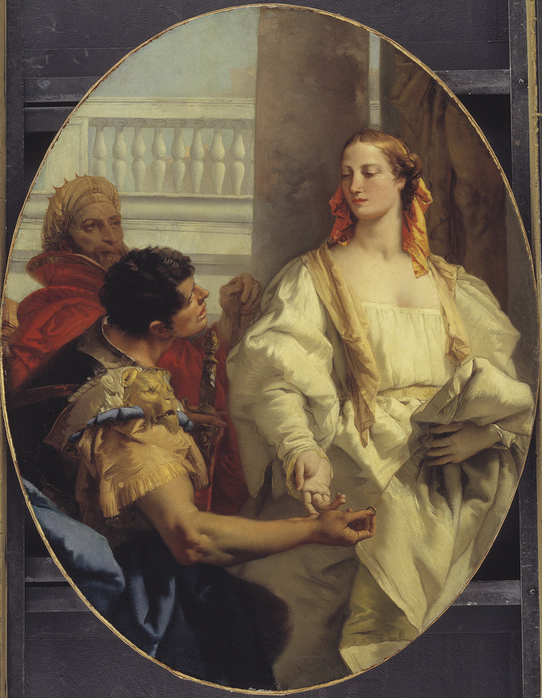 Latinus offrant sa fille Lavinia à Énée en mariage - Giovanni Battista Tiepolo - Alpha Reproduction