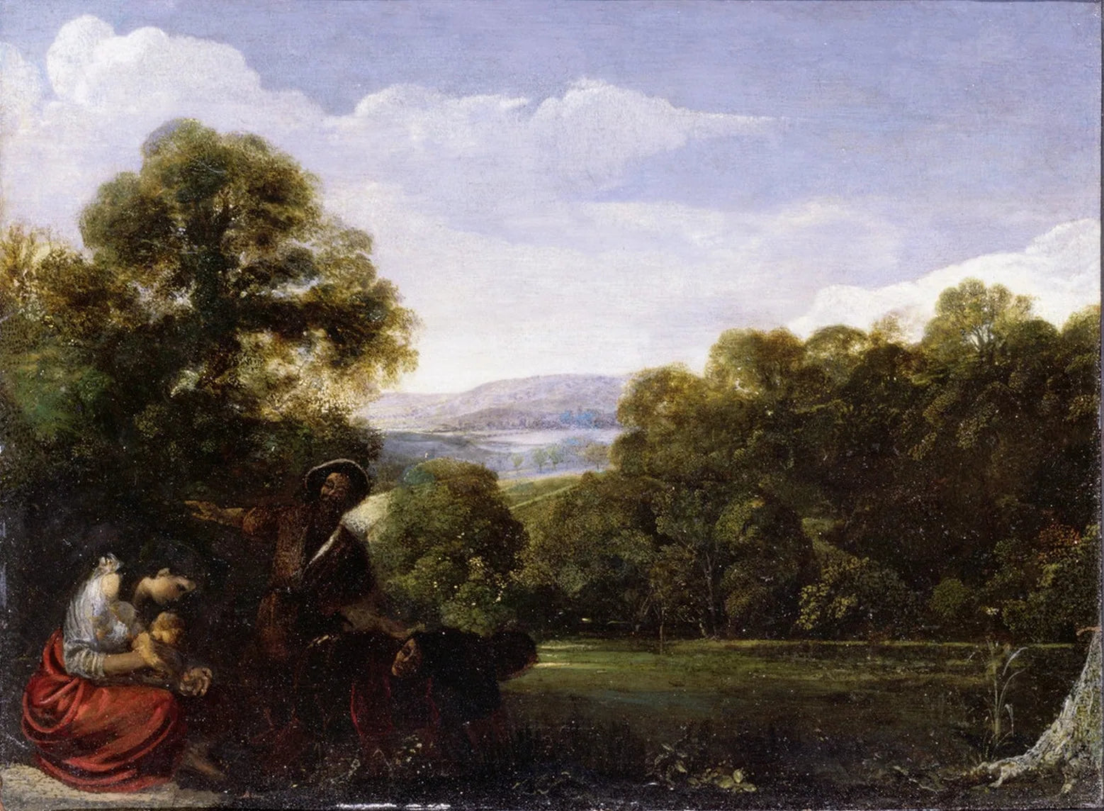 Latone et les paysans lyciens - Adam Elsheimer image 1 tableau peint à l’huile sur toile