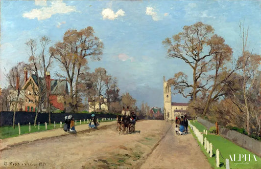 L'avenue, Sydenham - Camille Pissarro - Reproductions de tableaux et peintures haut de gamme