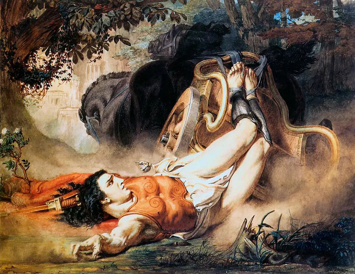 La Mort d’Hippolyte, peinture de Lawrence Alma-Tadema