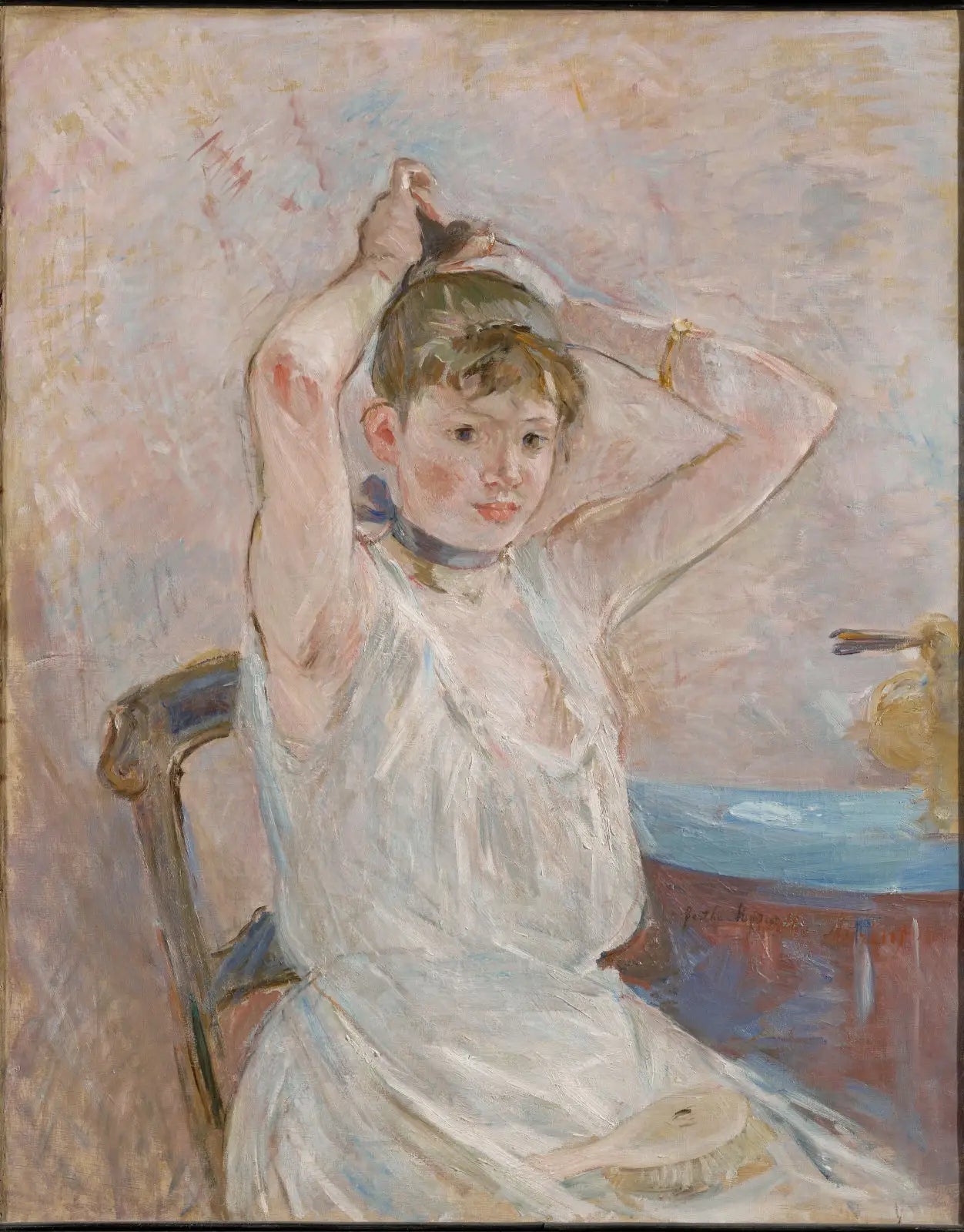 Le bain - Berthe Morisot image 1 copie de tableau peinte à la main