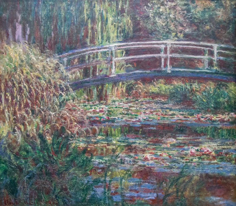 Водоём с кувшинками, Розовая гармония - Клод Моне