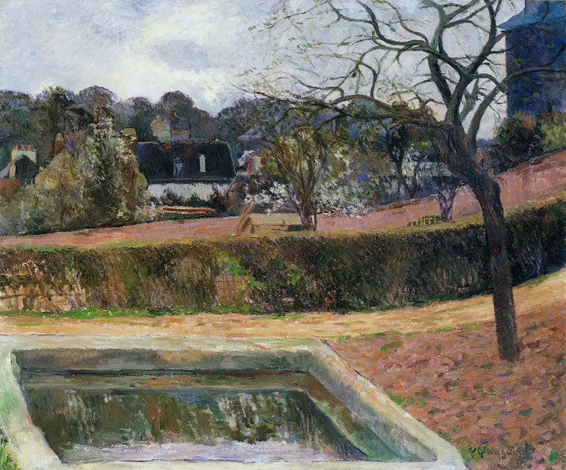 Reproduction du tableau « Le Bassin, ou Le Bassin carré - Paul Gauguin » par Alpha Reproduction en peinture à l’huile