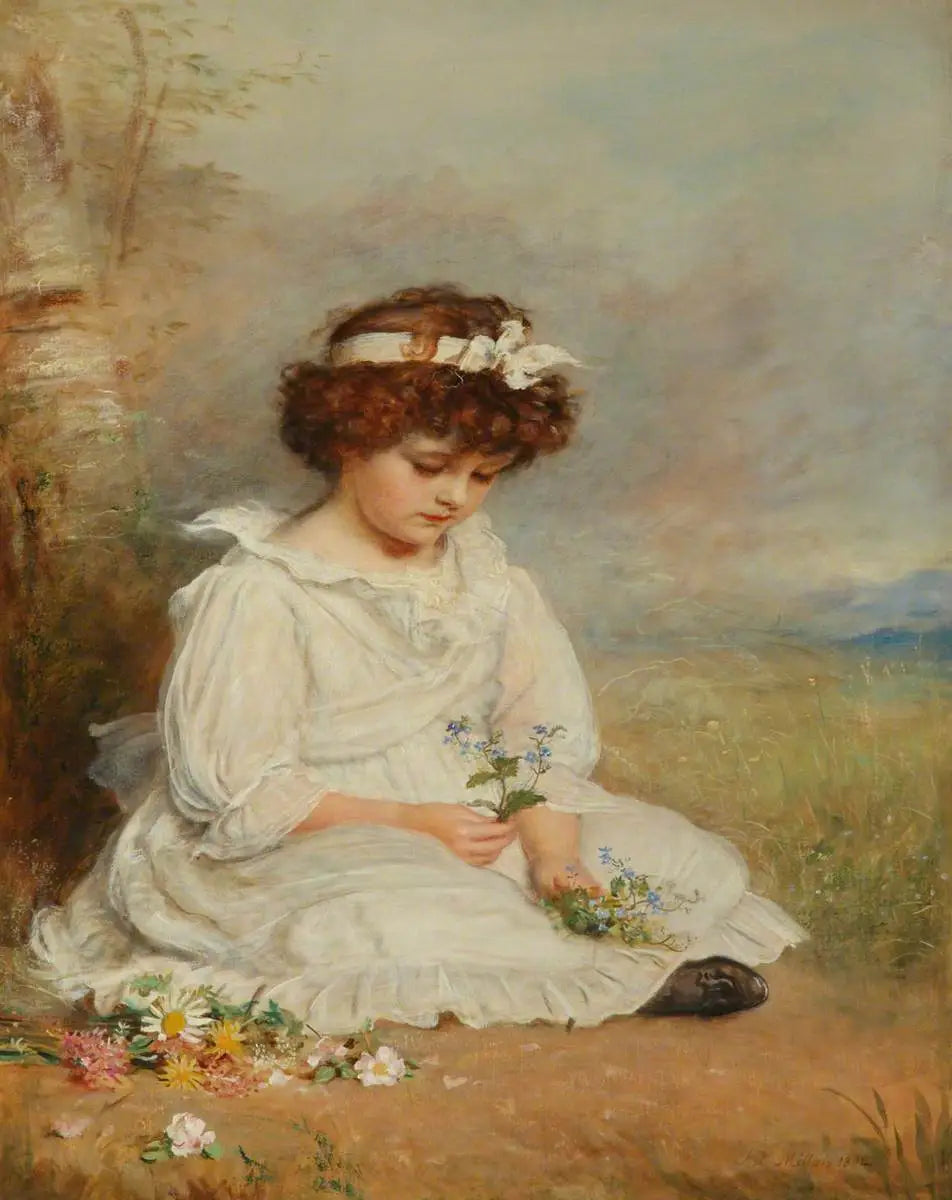 Le bleu chéri de Little Speedwell - John Everett Millais - Alpha Reproduction
