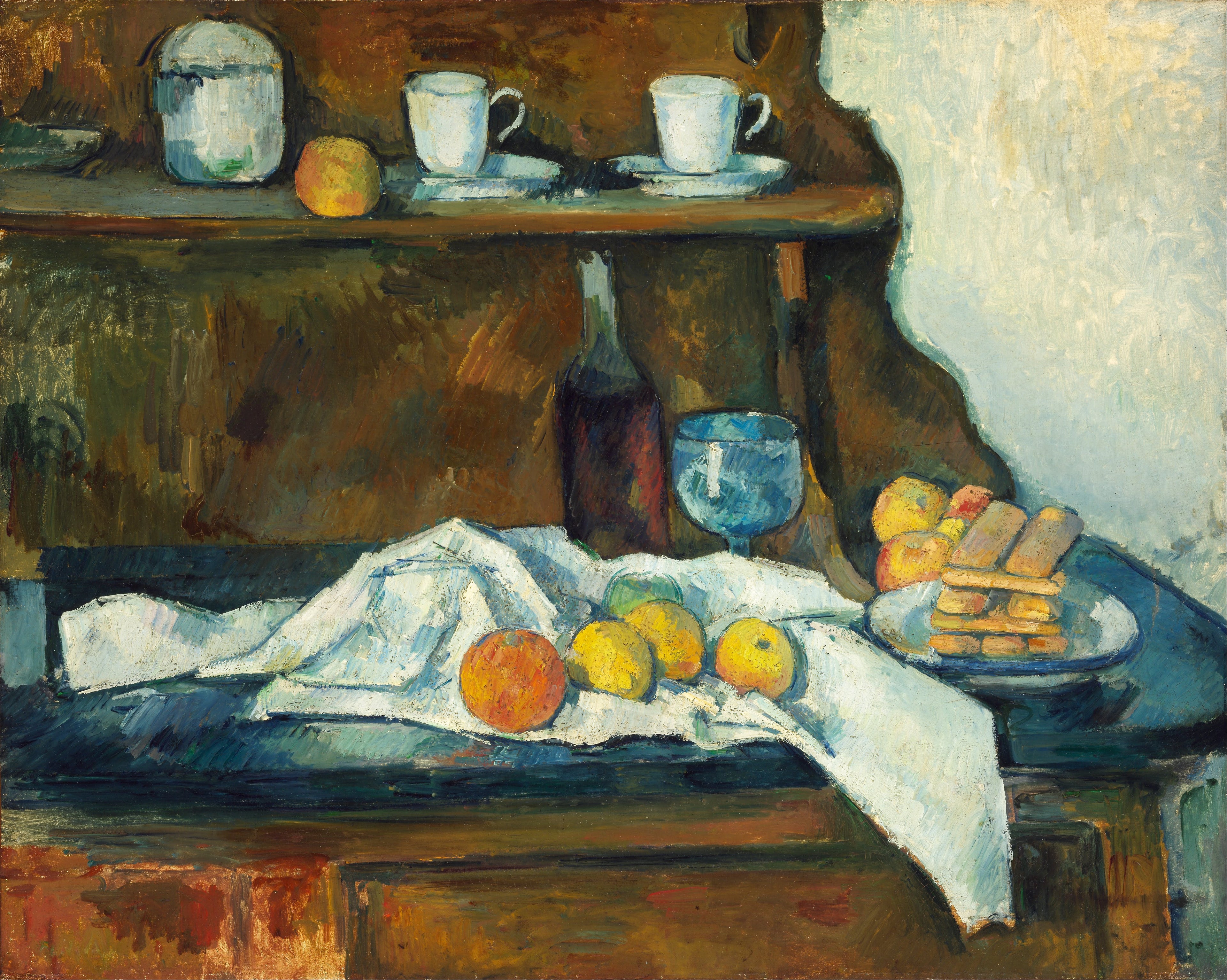 Reproduction du tableau « Le Buffet - Paul Cézanne » par Alpha Reproduction en peinture à l’huile