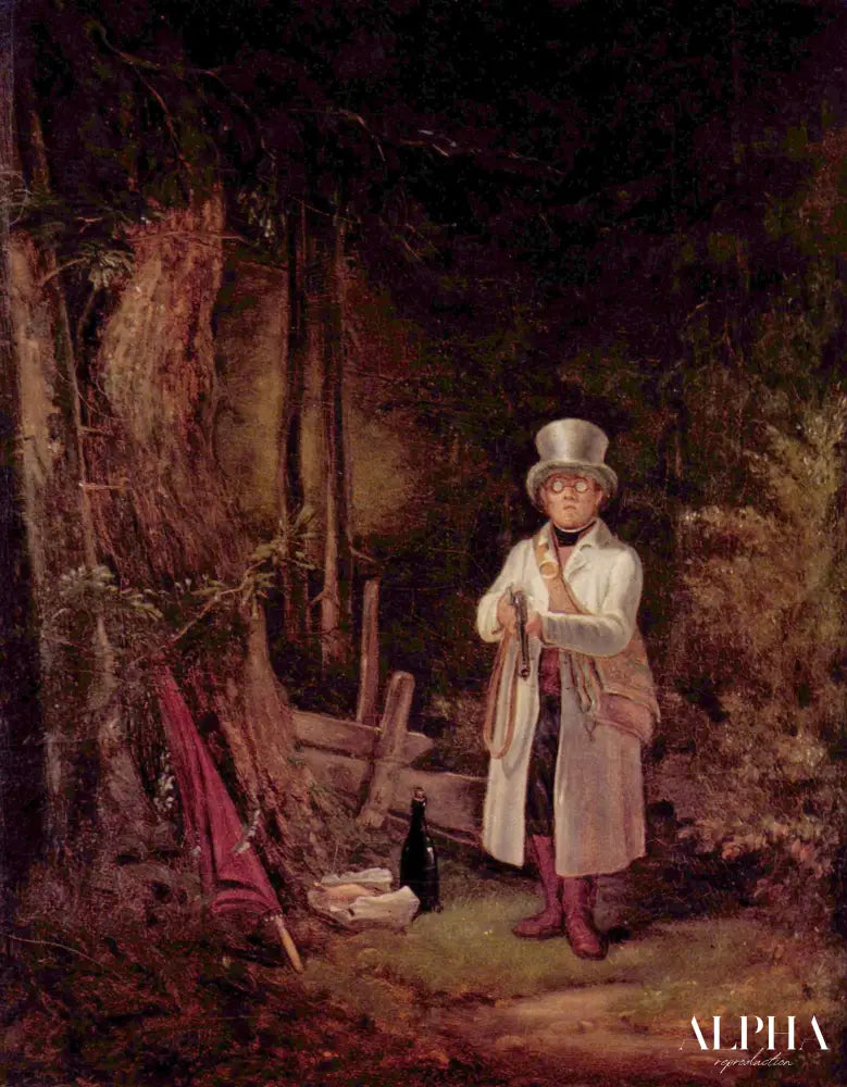 Le Chasseur du dimanche - Carl Spitzweg - Reproductions de tableaux et peintures haut de gamme