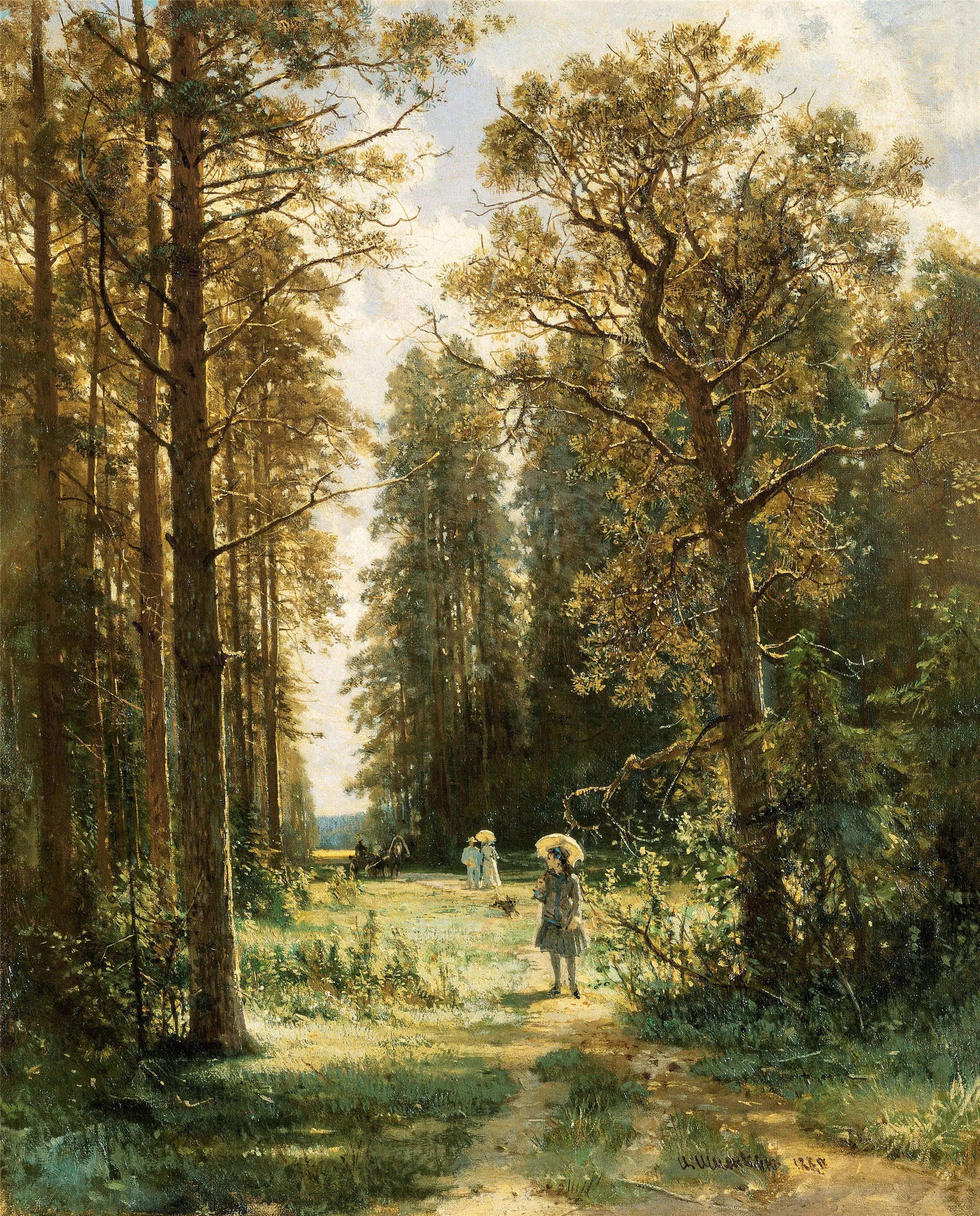 Le chemin dans la forêt - Ivan Chichkine - Alpha Reproduction