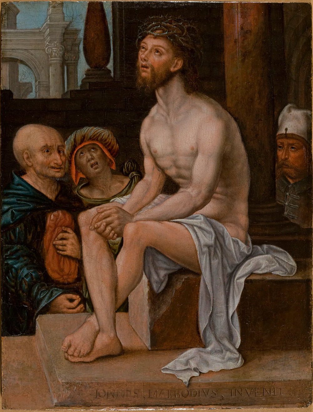 Le Christ aux outrages - Jan Gossaert image 1 copie de tableau peinte à la main