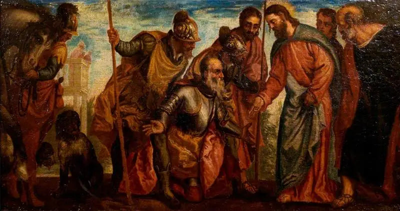 Христос и сотник (Матфей 8:5) - Поль Веронез