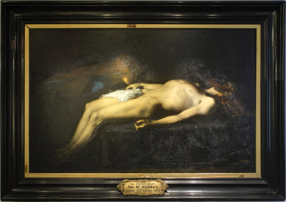 Le Christ mort. - Jean-Jacques Henner image 1 reproduction de peinture à l’huile
