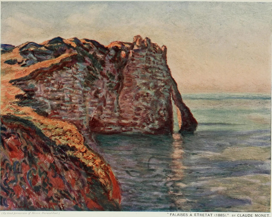 Le Cliff et la Porte d'Aval - Claude Monet image 1 tableau peint à l’huile sur toile