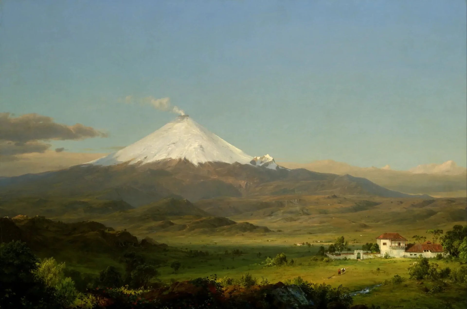 Le Cotopaxi - Frederic Edwin Church image 1 copie peinte à la main à l’huile