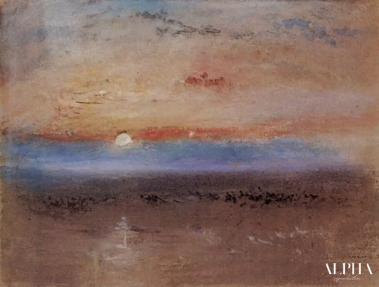 Le coucher de soleil - William Turner - Reproductions de tableaux et peintures haut de gamme