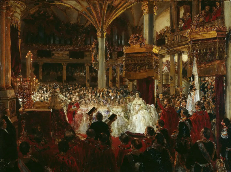 Коронация Густава I в Кёнигсберге в 1861 году - Адольф фон Мenzel