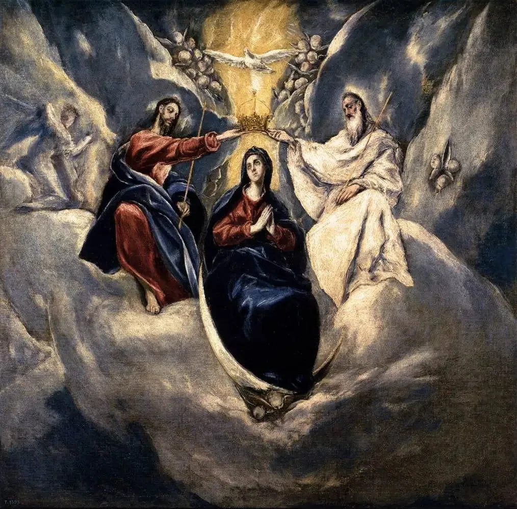 Le Couronnement de la Vierge - El Greco image 1 copie de tableau peinte à la main