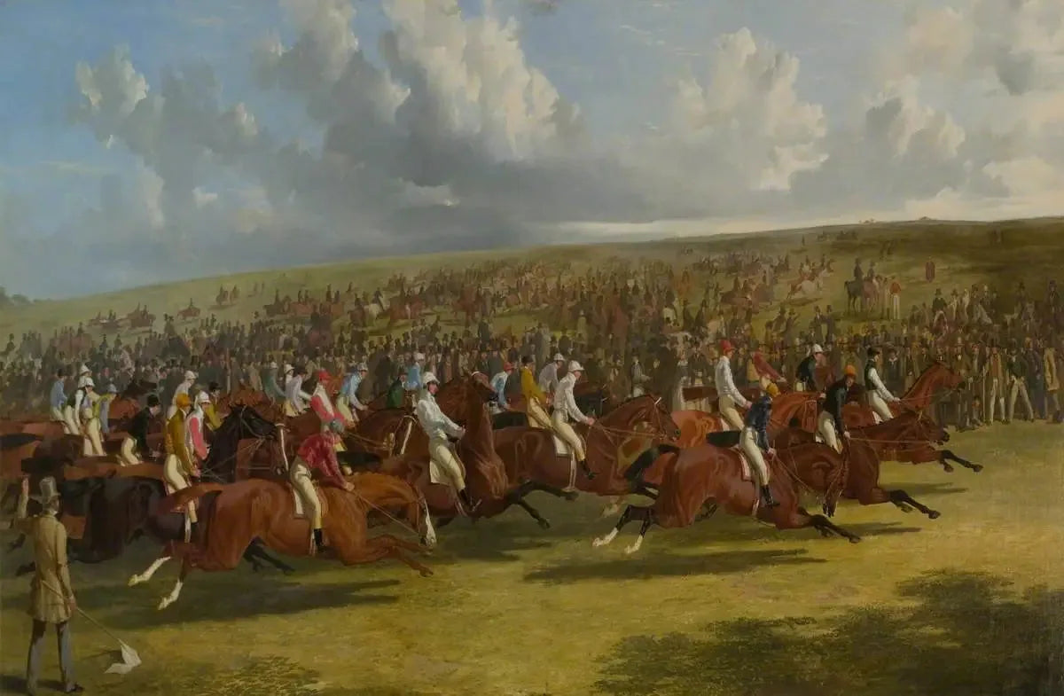 Le Derby, 1844 : le départ - John Frederick Herring, Sr. image 1 copie de tableau peinte à la main