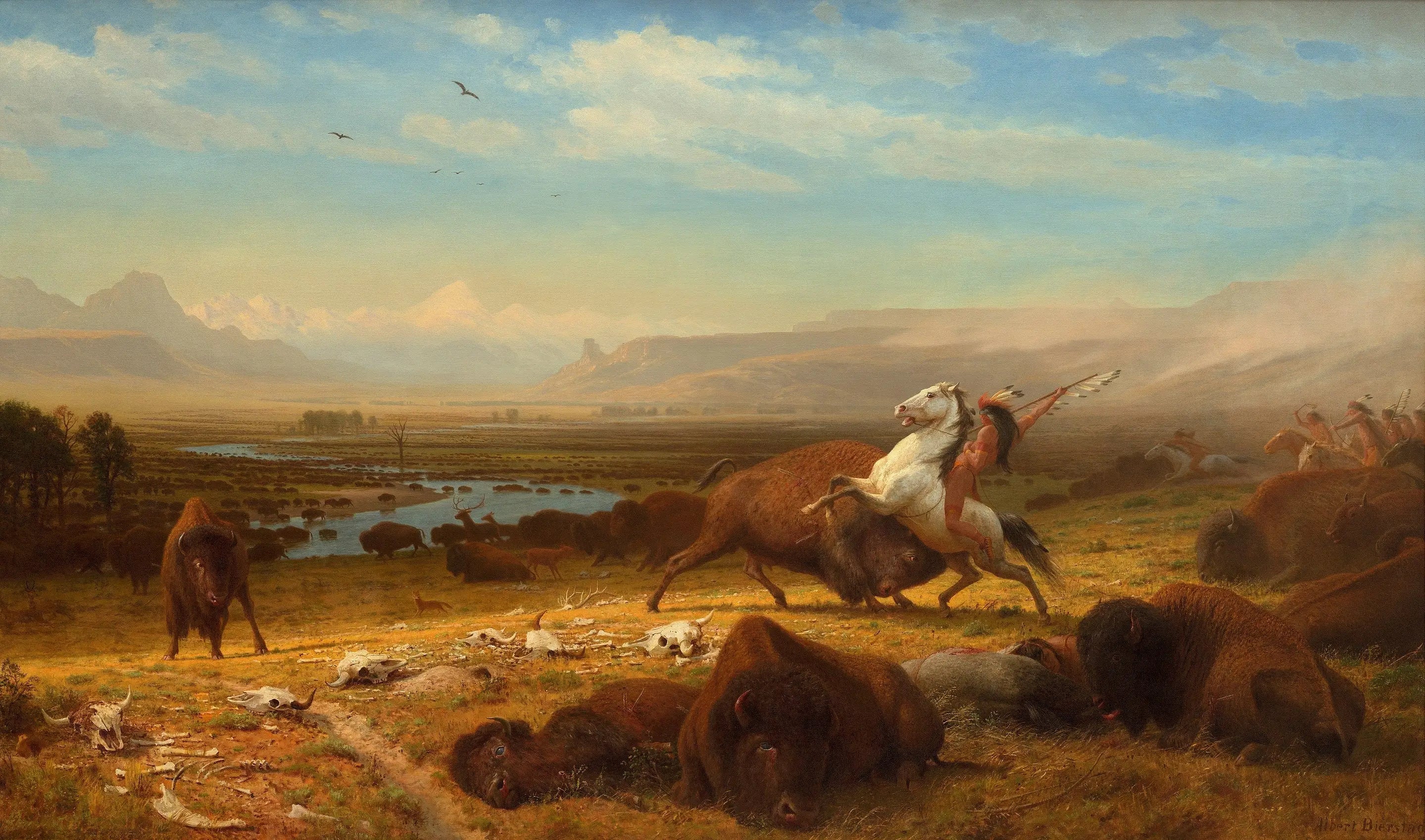 Le Dernier des bisons - Albert Bierstadt - Alpha Reproduction