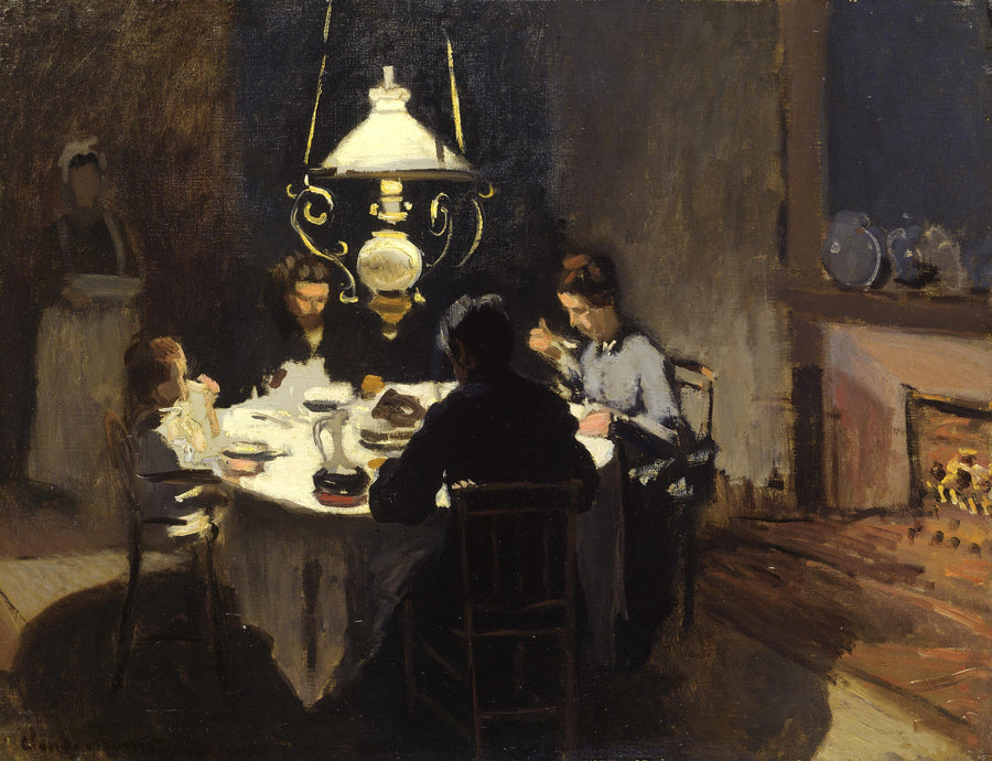 Ле Динер, известный как La Famille Sisley, W129 - Клод Моне