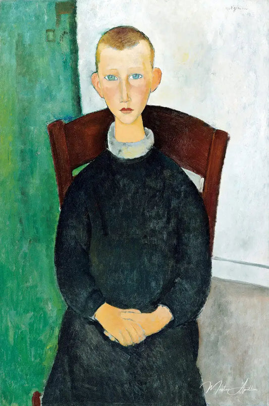 Le fils du concierge - Amadeo Modigliani - Reproductions de tableaux et peintures haut de gamme