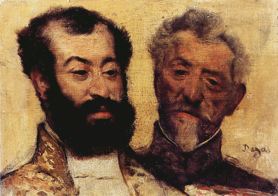 Генерал Меллине и главный раввин Астрюк - Эдгар Дега