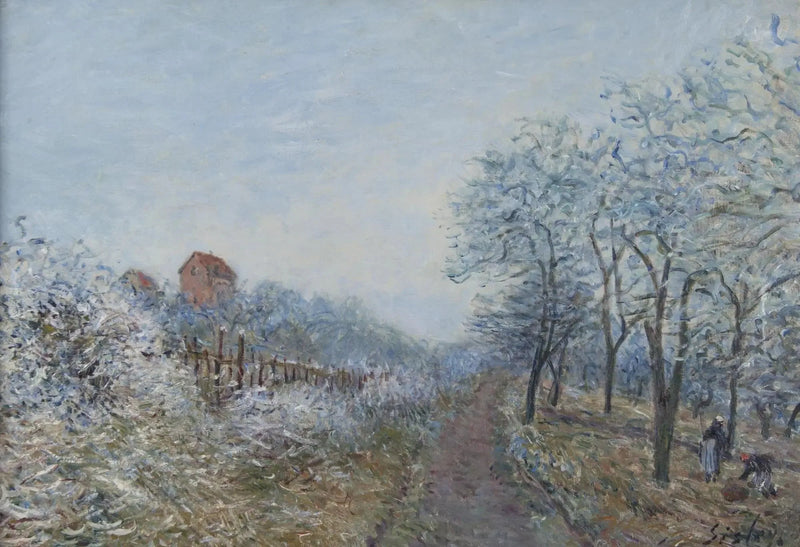Иней в Вене (Le Givre à Veneux) - Альфред Сислей
