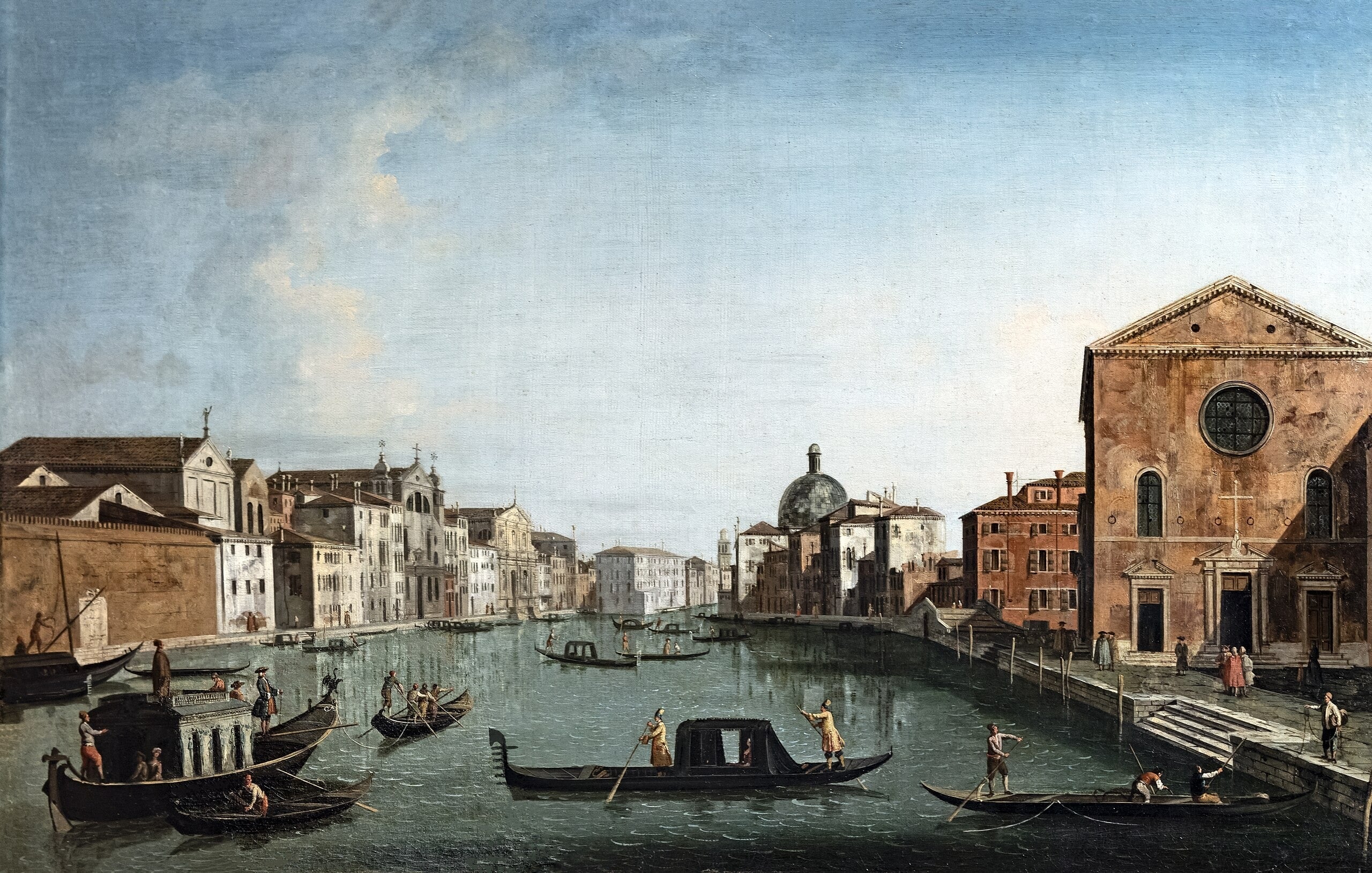 Le Grand Canal à Sainte Lucie - Canaletto - Alpha Reproduction