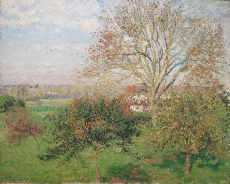 Великий орех, осеннее утро, Эрагни (Осеннее утро в Эрагни) - Камиль Писсарро