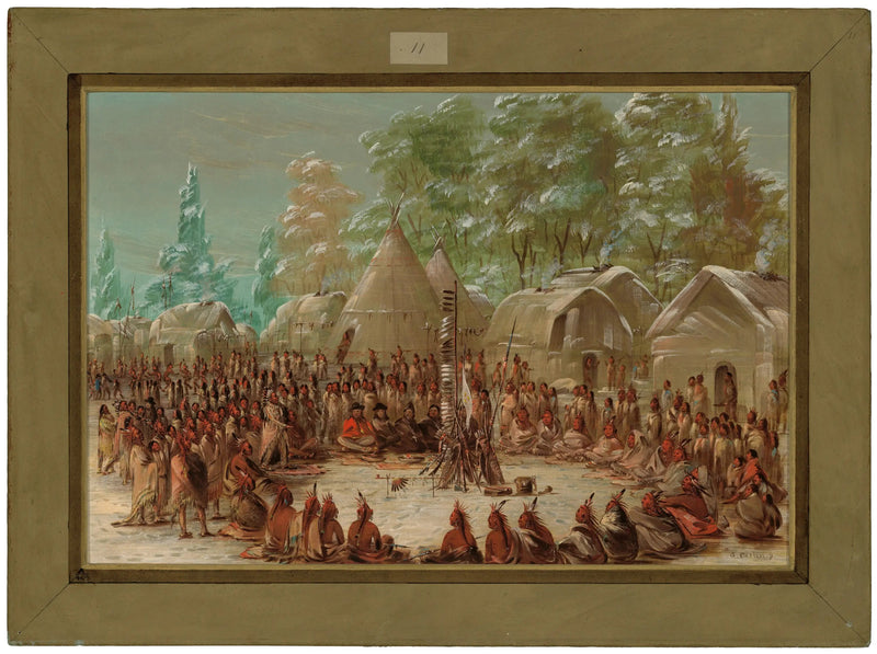 Группа из Ла-Саль отпраздновала в деревне Иллинойс. 2 января 1680 года - Джордж Катлин