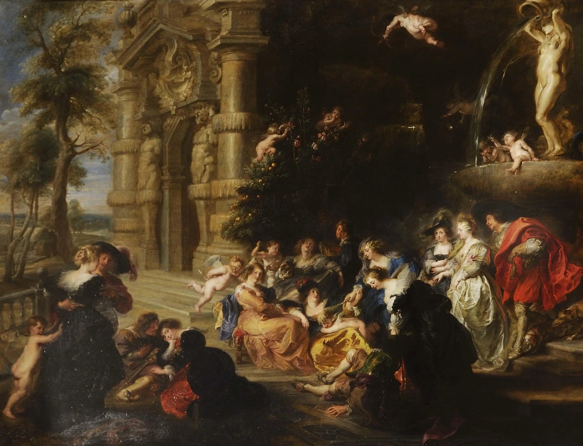 Le jardin de l'amour - Peter Paul Rubens image 1 reproduction artisanale de tableau