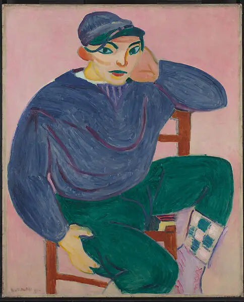 Reproduction du tableau « Le Jeune Marin II - Henri Matisse » par Alpha Reproduction en peinture à l’huile