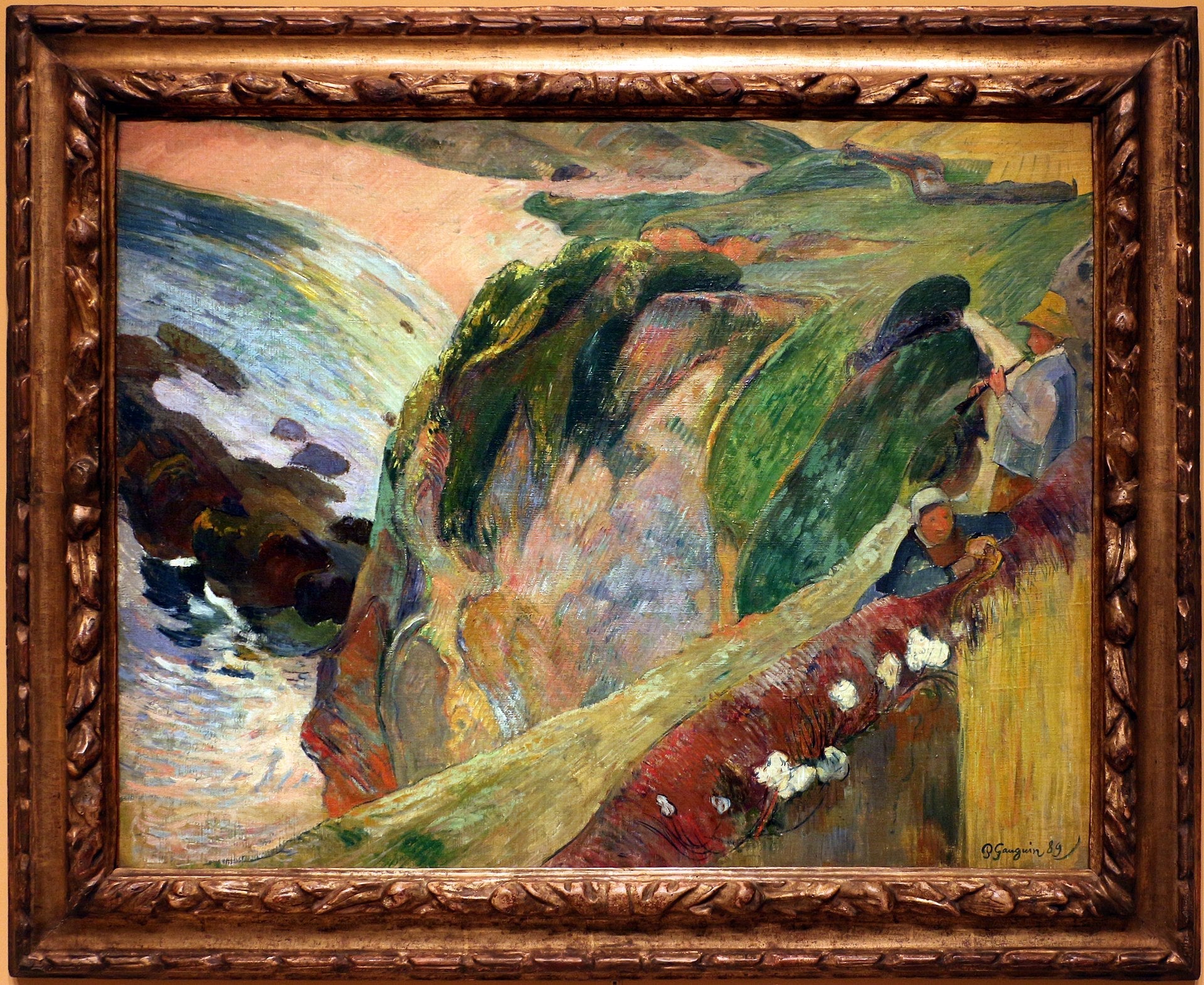 Le Joueur de flageolet sur la falaise - Paul Gauguin - Alpha Reproduction